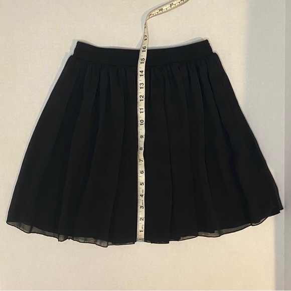 American Apparel Chiffon Circle Skirt Black - Picture 6 of 8